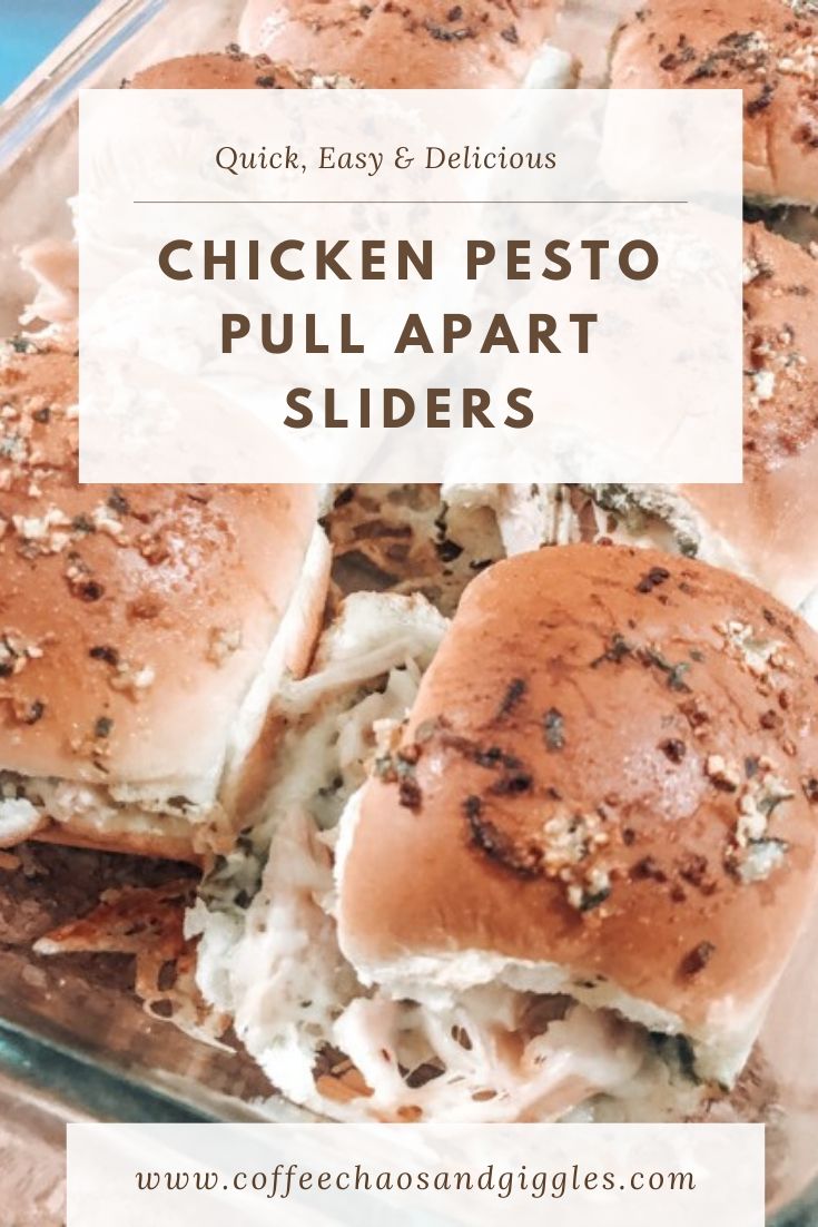 Chicken Pesto Pull Apart Sliders